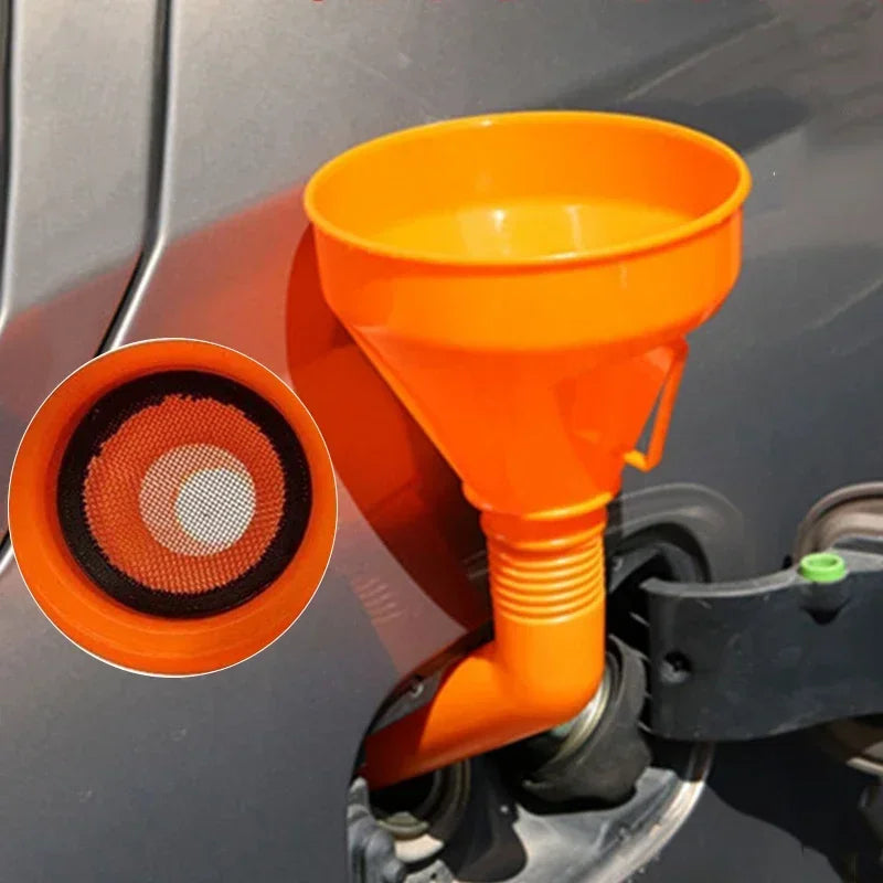 Car & Motorcycle Oil Funnel with Filter – Long Mouth