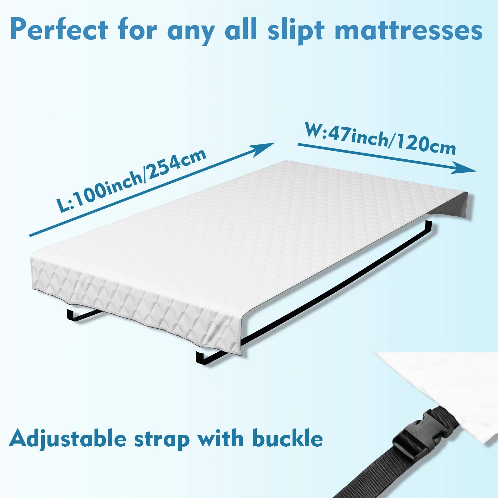 Bed Bridge Twin to King Converter Kit - Mattress Gap Filler 254x120cm - Deal Done