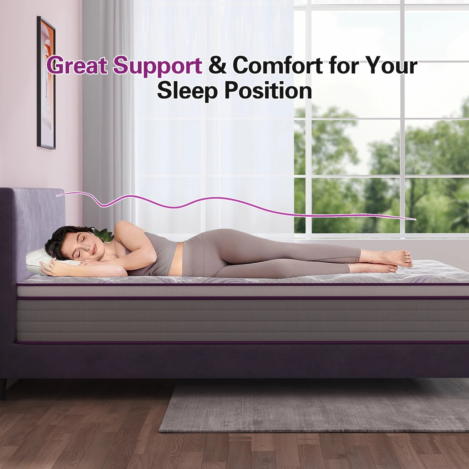 Memory Foam Mattress King - No Spring Medium Firm 16-20cm - Deal Done