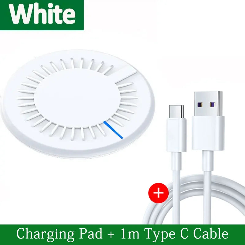VIKEFON 30W Fast Wireless Charger Pad - Type C LED Charging Station for iPhone Samsung - Deal Done