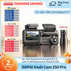 4K Dash Cam – WiFi GPS ADAS Night Vision