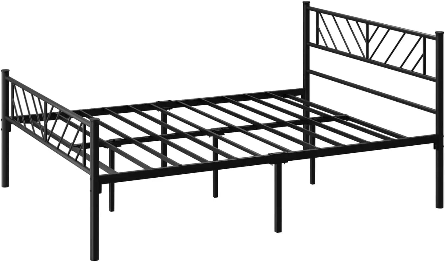 XMSJ Double Metal Bed Frame with Storage Space - Platform Base - Deal Done