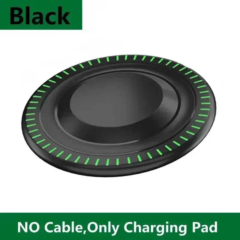 VIKEFON 30W Fast Wireless Charger Pad - Type C LED Charging Station for iPhone Samsung - Deal Done