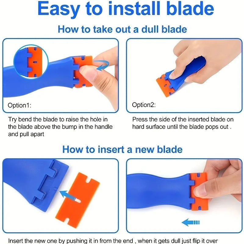 Car Sticker Remover & Film Applying Scraper Tool Set