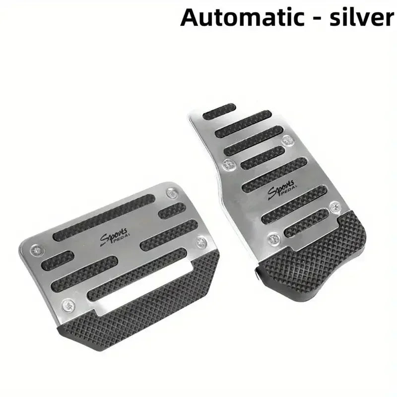 Universal Aluminium Car Pedal Cover Set – Non-Slip