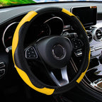Carbon Fiber Steering Wheel Cover 14.5"-15" Multi-Color