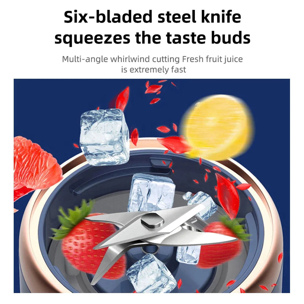 FLAREMORE Portable Blender 400ml USB Rechargeable - 6 Blades Juicer Cup for Smoothies Travel - Deal Done