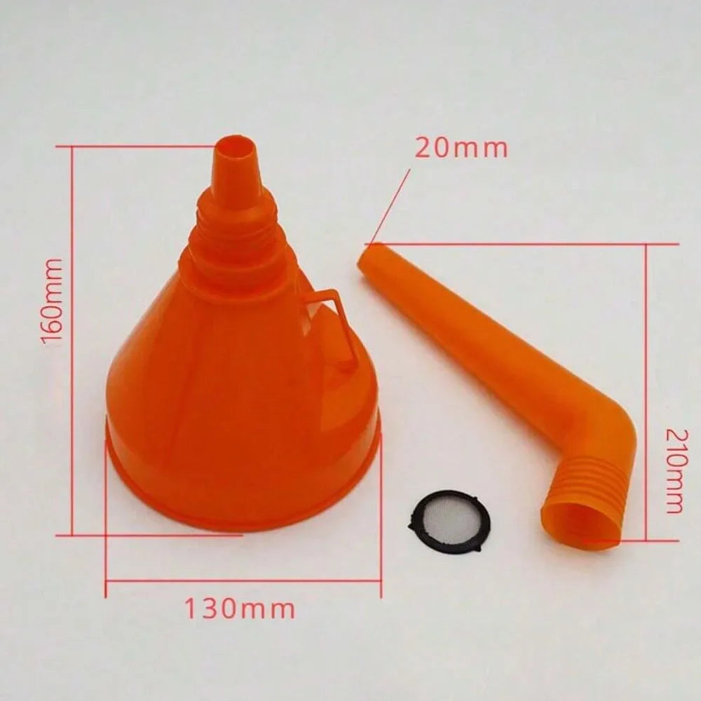 Car & Motorcycle Oil Funnel with Filter – Long Mouth