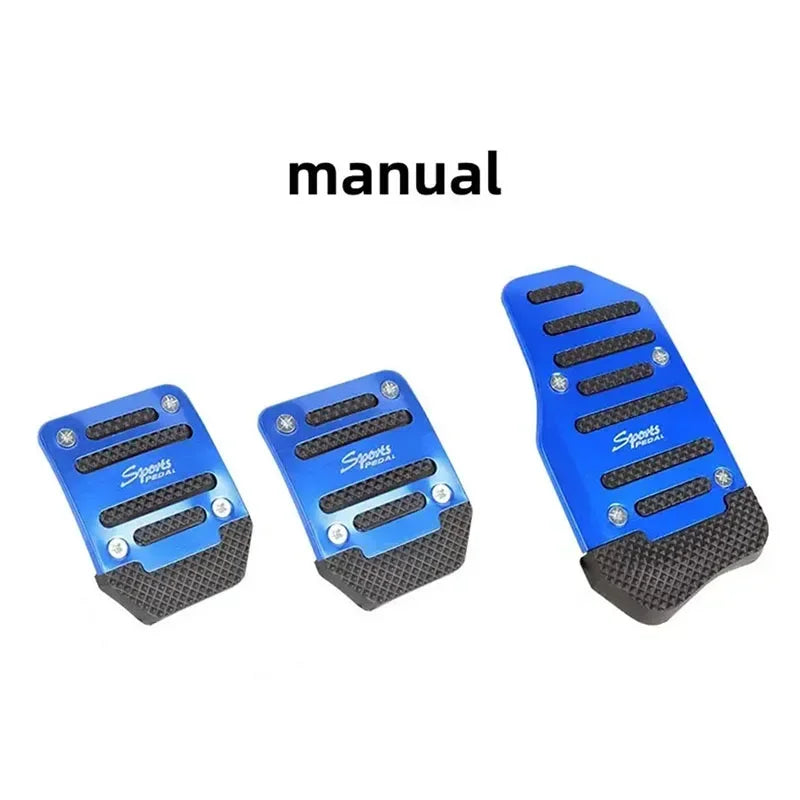 Universal Aluminium Car Pedal Cover Set – Non-Slip
