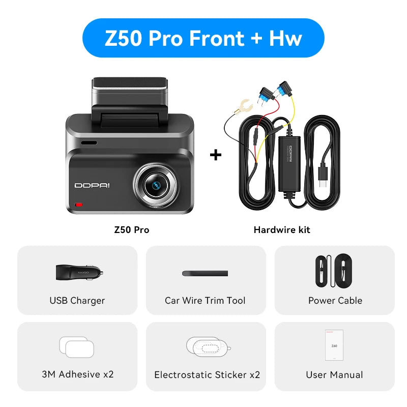 4K Dash Cam – WiFi GPS ADAS Night Vision