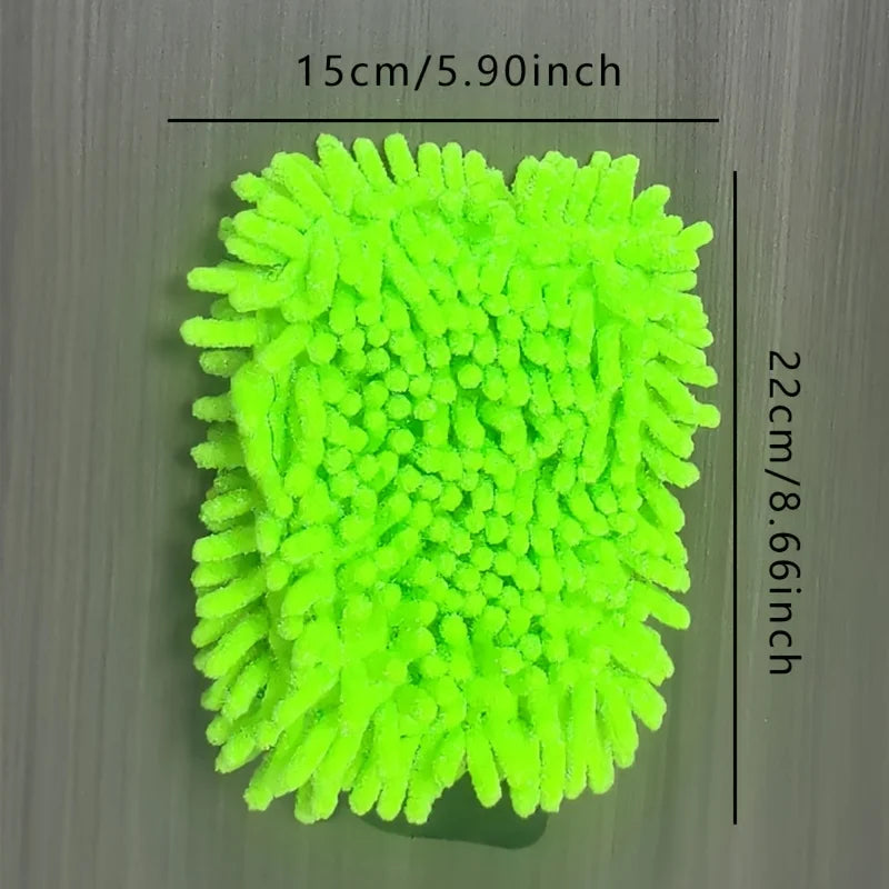 Microfiber Car Wash Gloves – Scratch-Free 1 & 2pc
