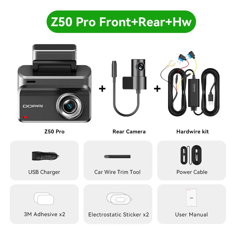 4K Dash Cam – WiFi GPS ADAS Night Vision