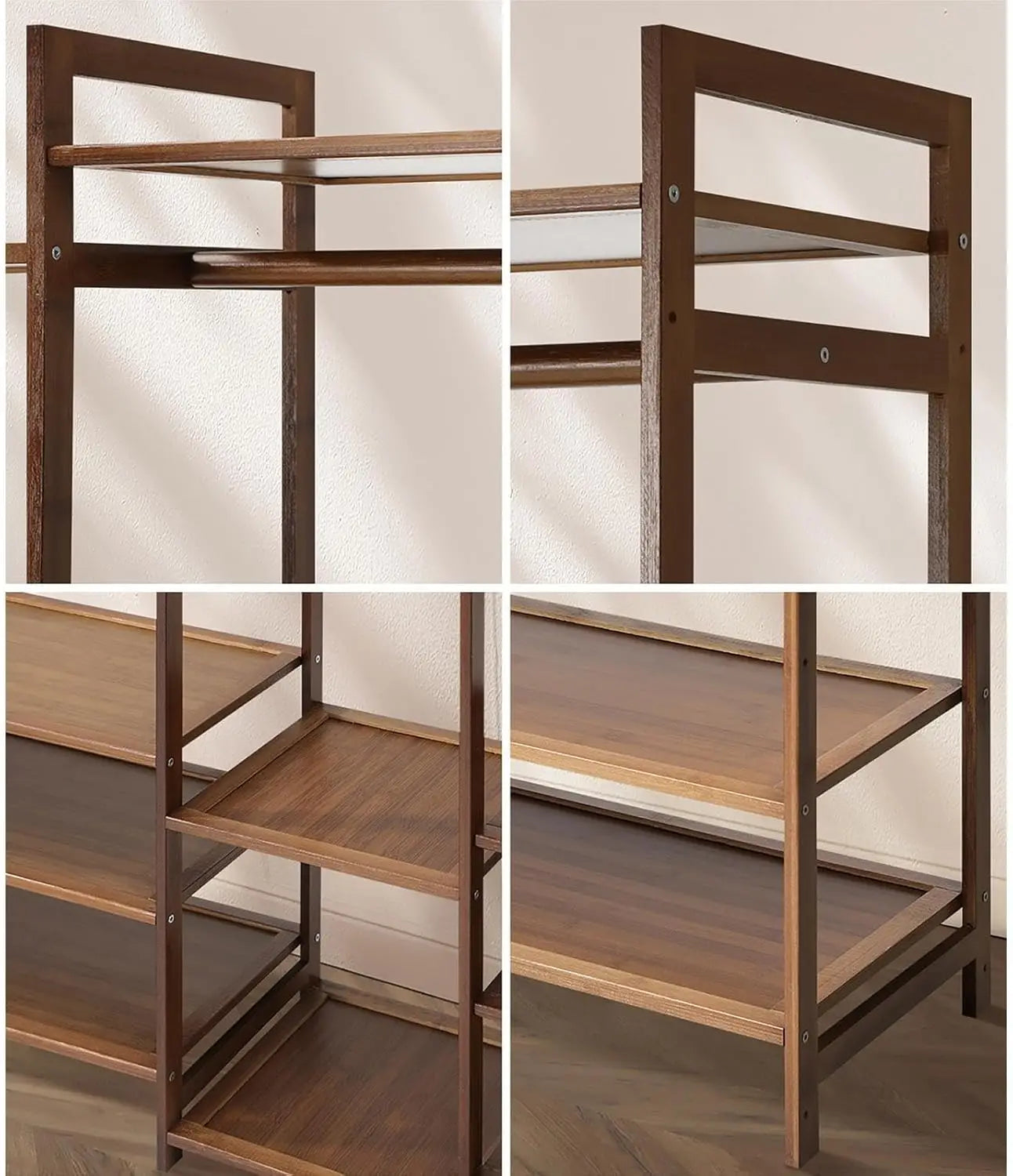 XMSJ Organiset Clothes Rack - 13 Display Shelves Open Wardrobe Storage - Deal Done