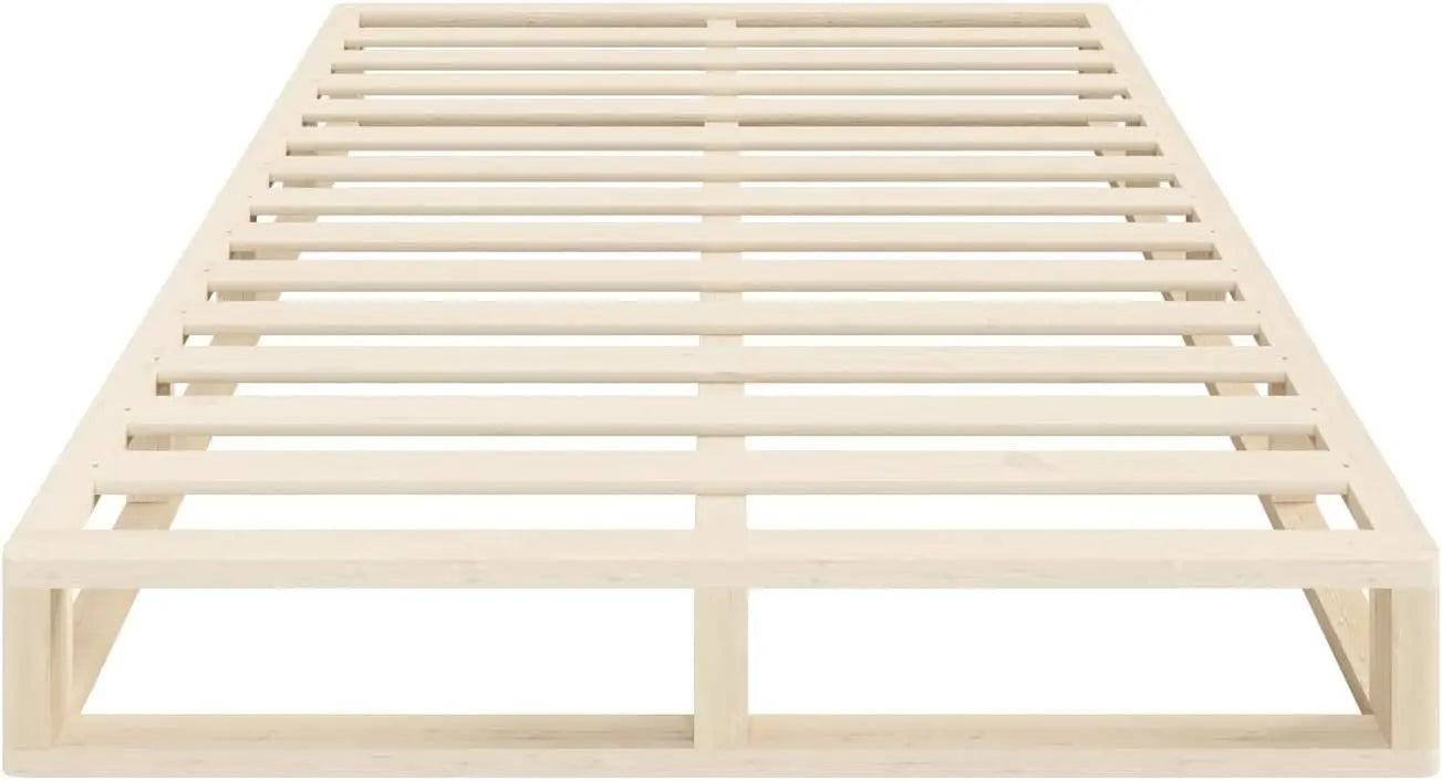 Queen Bed Frame Solid Wood Platform - Wooden Bed Base (1500mm) - Deal Done