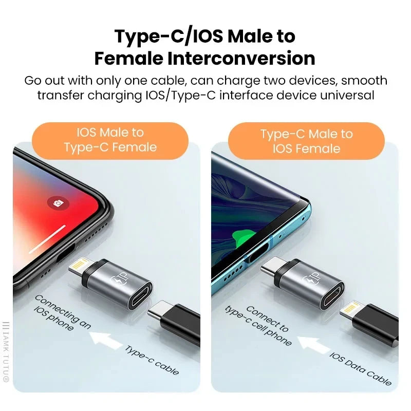 Lightning to USB-C Adapter – iPhone & Android