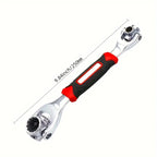 52-in-1 Universal Tool Set – 360° Adjustable Wrench Kit