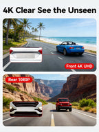 4K Dual Dash Cam WiFi – Night Vision & Parking