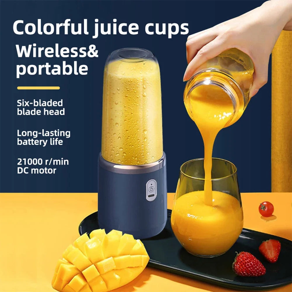 FLAREMORE Portable Blender 400ml USB Rechargeable - 6 Blades Juicer Cup for Smoothies Travel - Deal Done