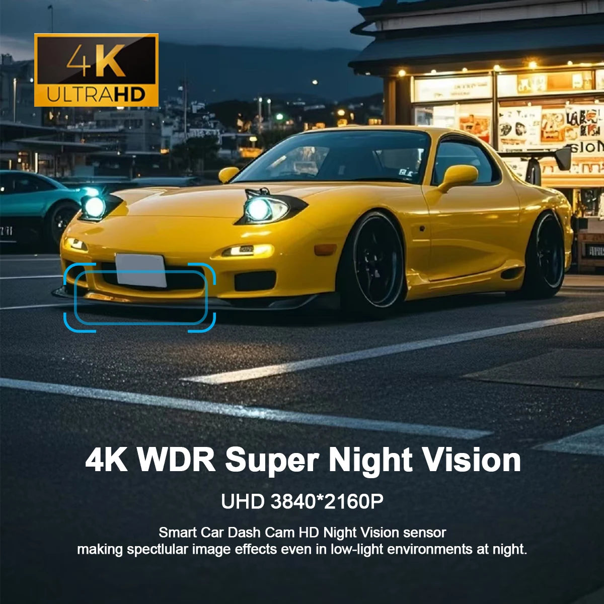 4K/2K WiFi Dash Cam – 24H Parking Monitor