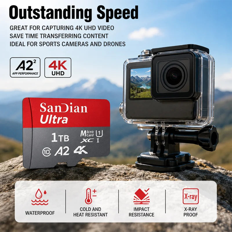 SD Card Portable Memory Card – 128GB to 2TB