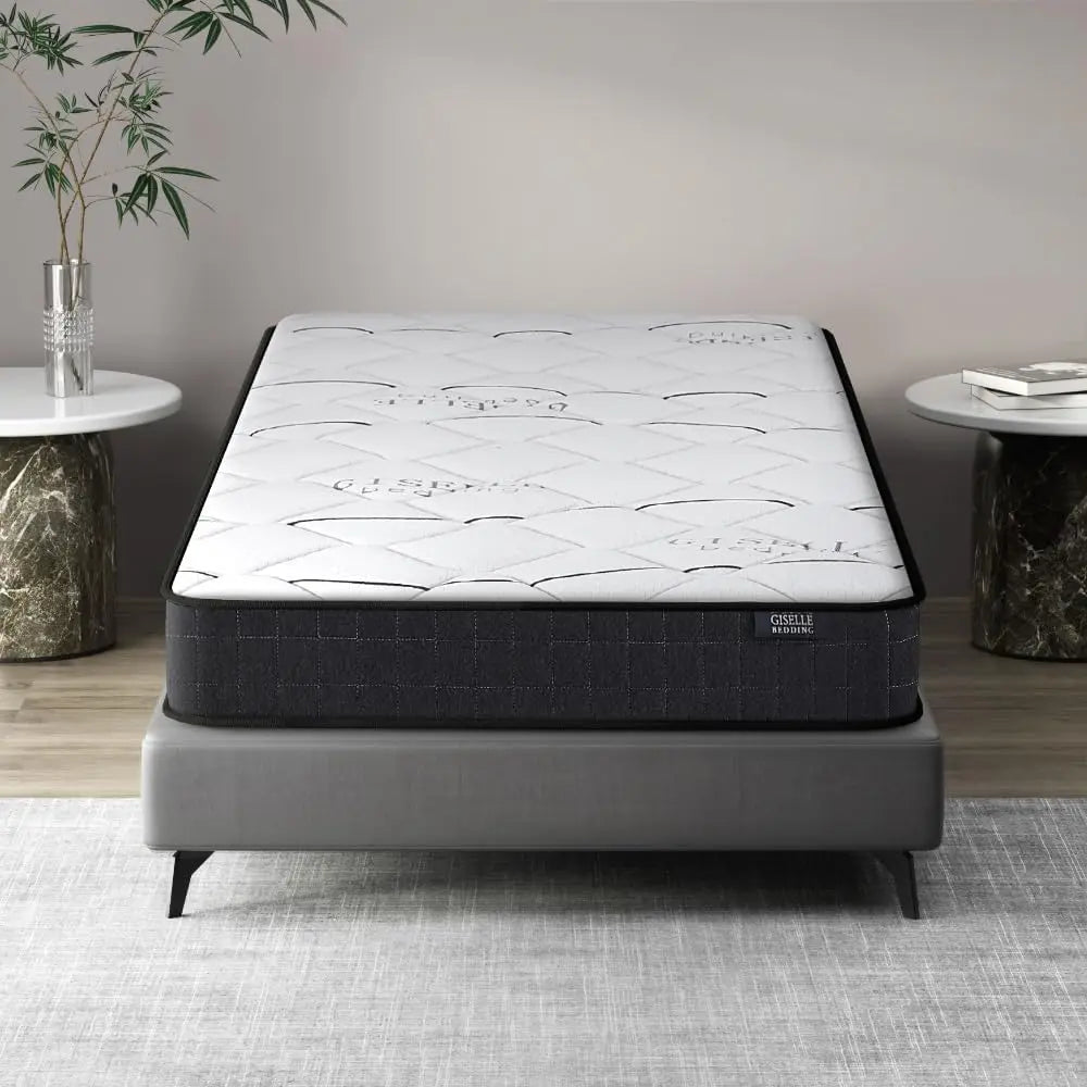 XMSJ Single Mattress 16cm (8") Bonnell Foam - 6-Coil Spring System Breathable Euro Top 5Yrs Warranty - Deal Done