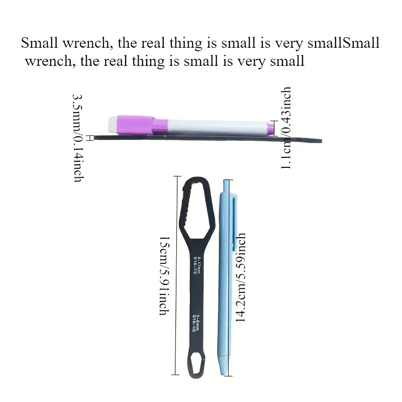 Universal Double-Ended Ratchet Wrench 3-17mm Adjustable