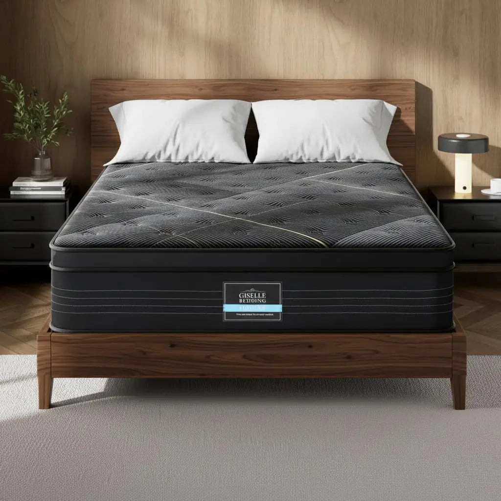 XMSJ Single Size Mattress 35cm (8") - 5-Zone Pocket Spring System Innerspring Foam Breathable - Deal Done