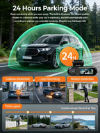 4K Dual Dash Cam WiFi – Night Vision & Parking