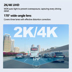 4K/2K WiFi Dash Cam – 24H Parking Monitor