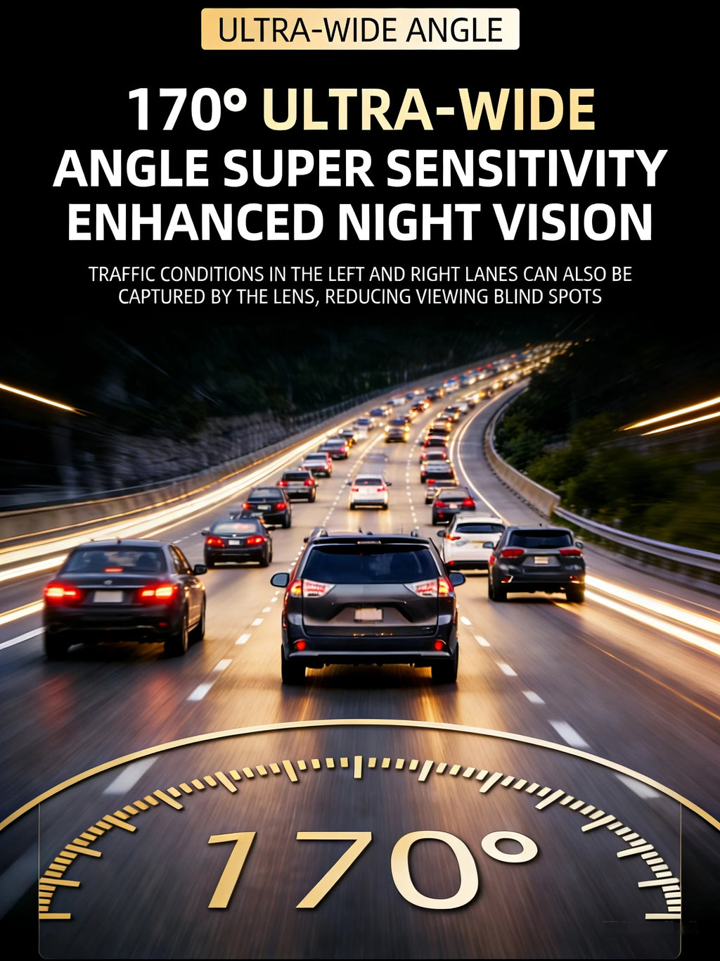 4K Dual Dash Cam WiFi – Night Vision & Parking