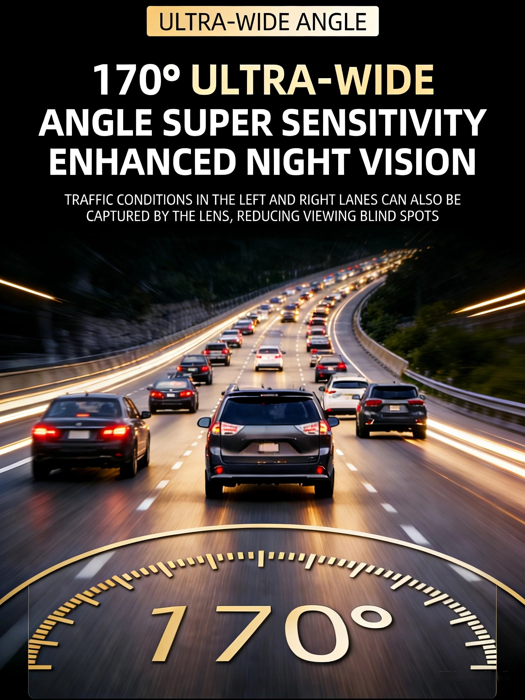 4K Dual Dash Cam WiFi – Night Vision & Parking