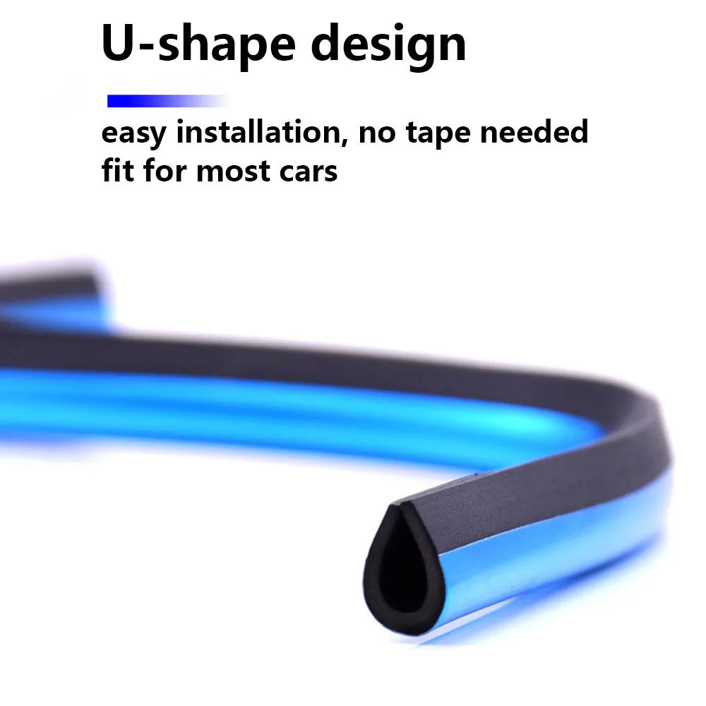 Car Door Edge U-Shape Trim Strips 10pcs – 20cm PVC