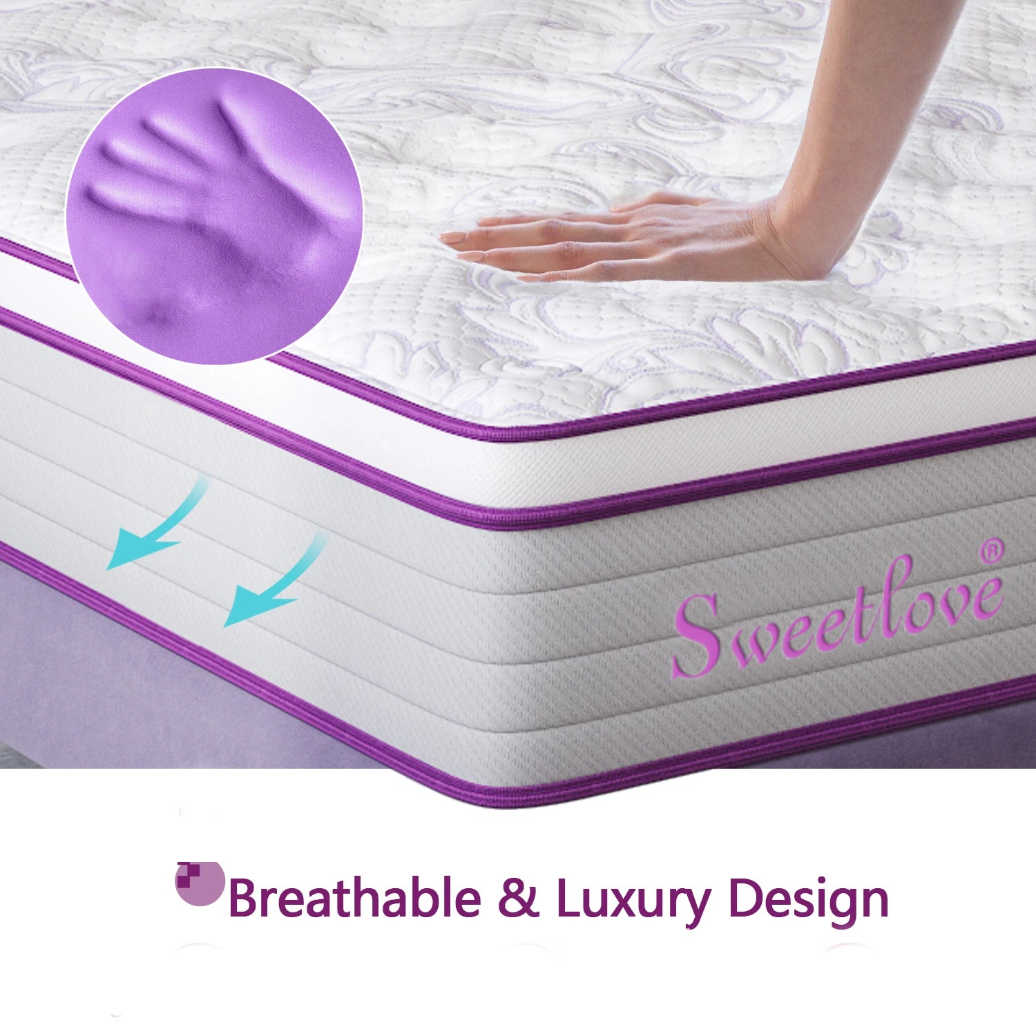 Memory Foam Mattress King - No Spring Medium Firm 16-20cm - Deal Done