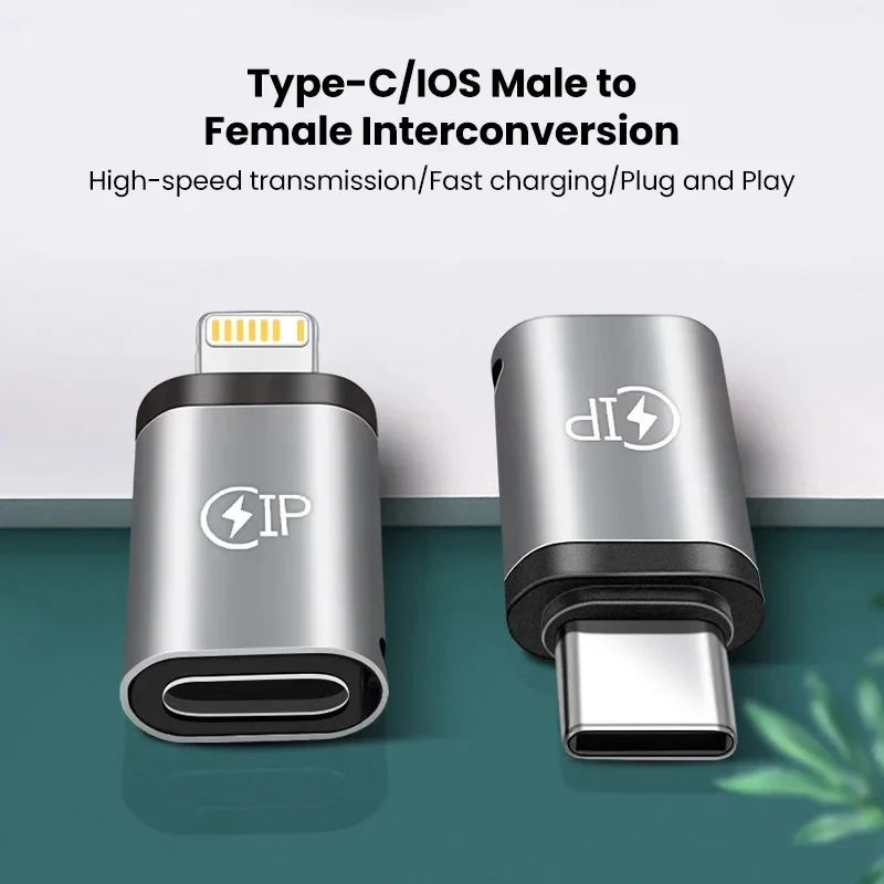 Lightning to USB-C Adapter – iPhone & Android