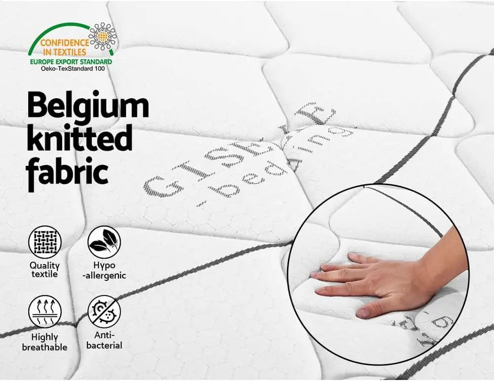 XMSJ Double Mattress 16cm Bonnell Foam - 6-Coil Spring System Euro Top 5Yrs Warranty - Deal Done