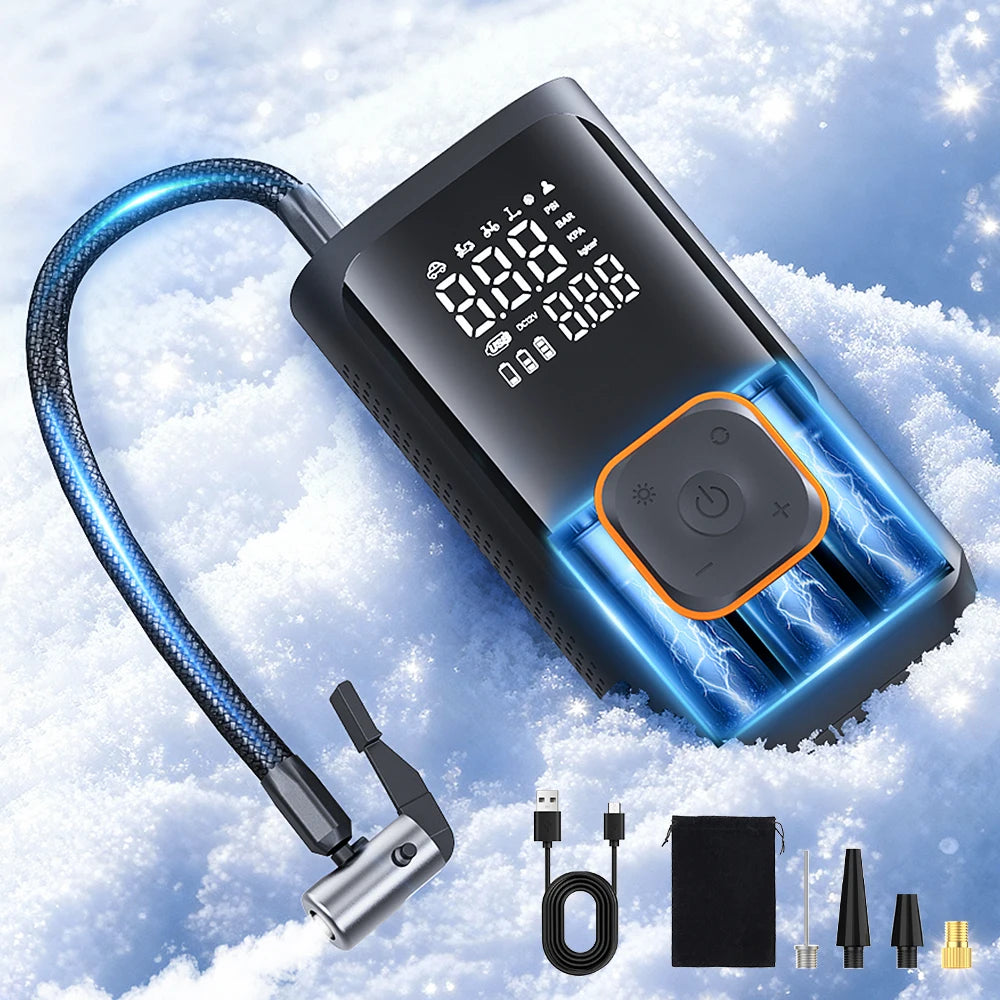Portable Wireless Tyre Inflator – Car, Bike & Ball