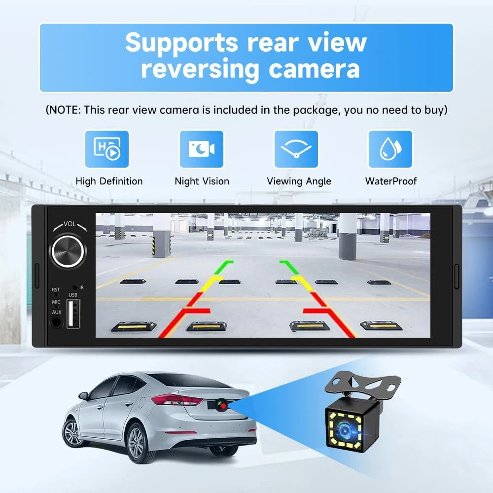 6.86" Car MP5 Radio CarPlay Android Auto