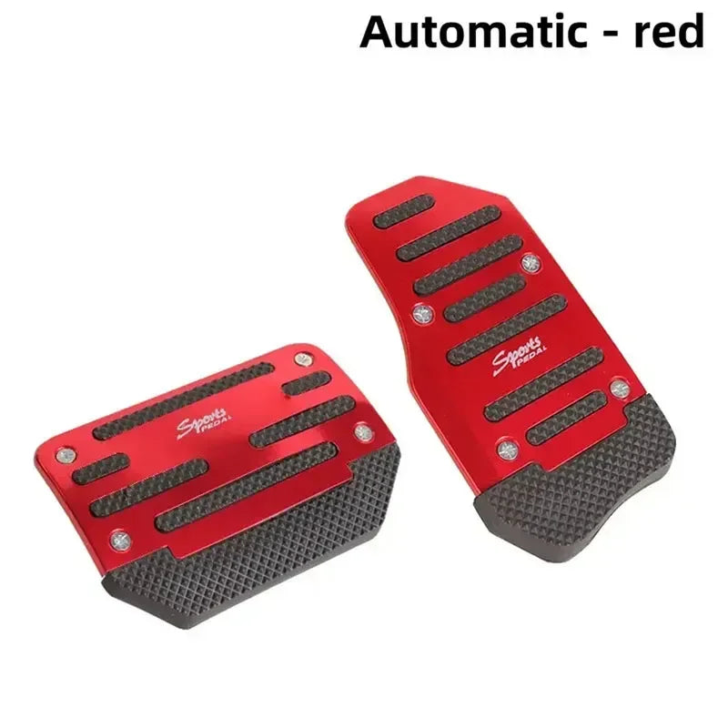 Universal Aluminium Car Pedal Cover Set – Non-Slip