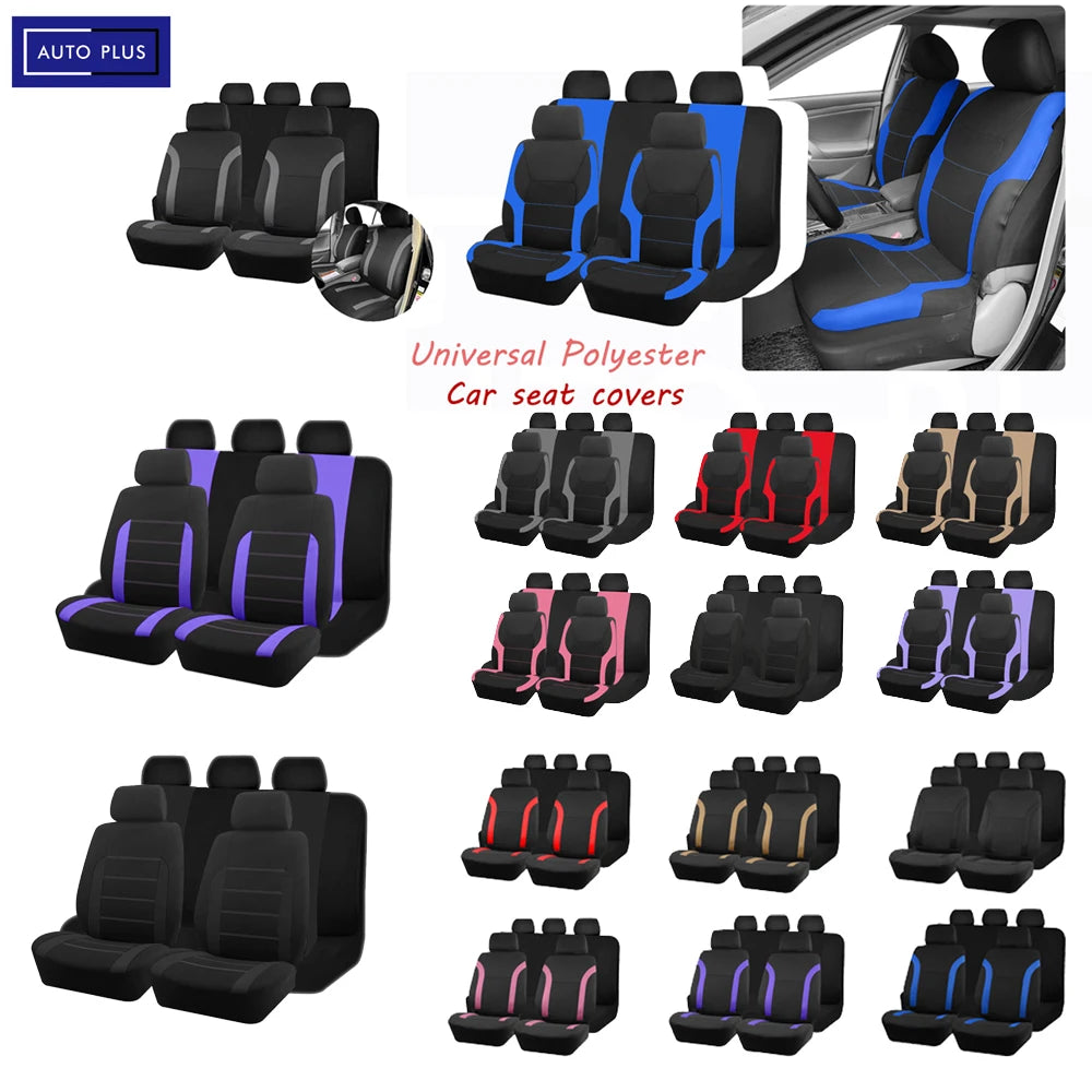 Universal Car Seat Covers – Bicolor Polyester 2 & 5 Seat