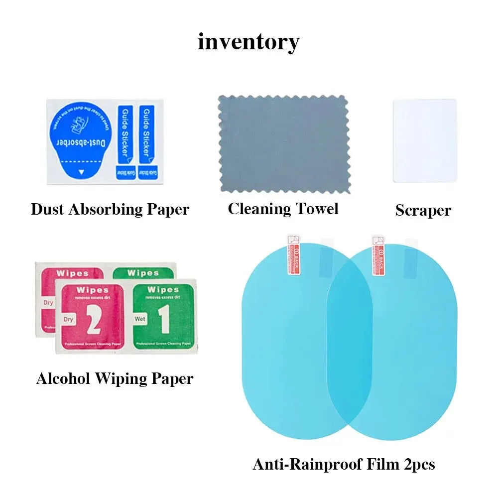 Anti-Fog Rainproof Rearview Mirror Film Cover 2pcs