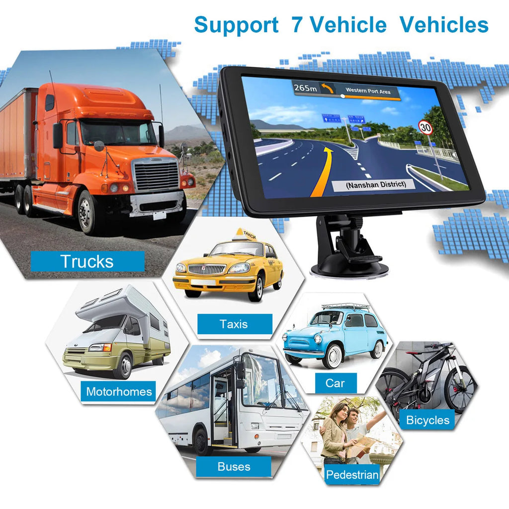 Truck and Car GPS Navigation 5" & 7" Touch Screen