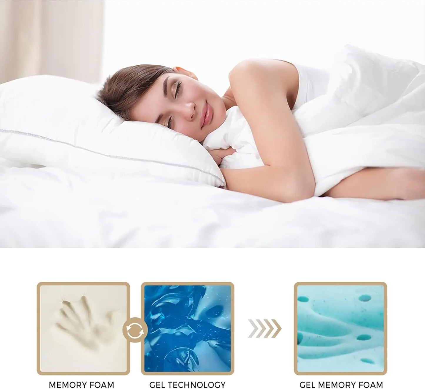 XMSJ Single Mattress 22cm Cool Gel Eurotop - Medium Firm 8 Inch - Deal Done