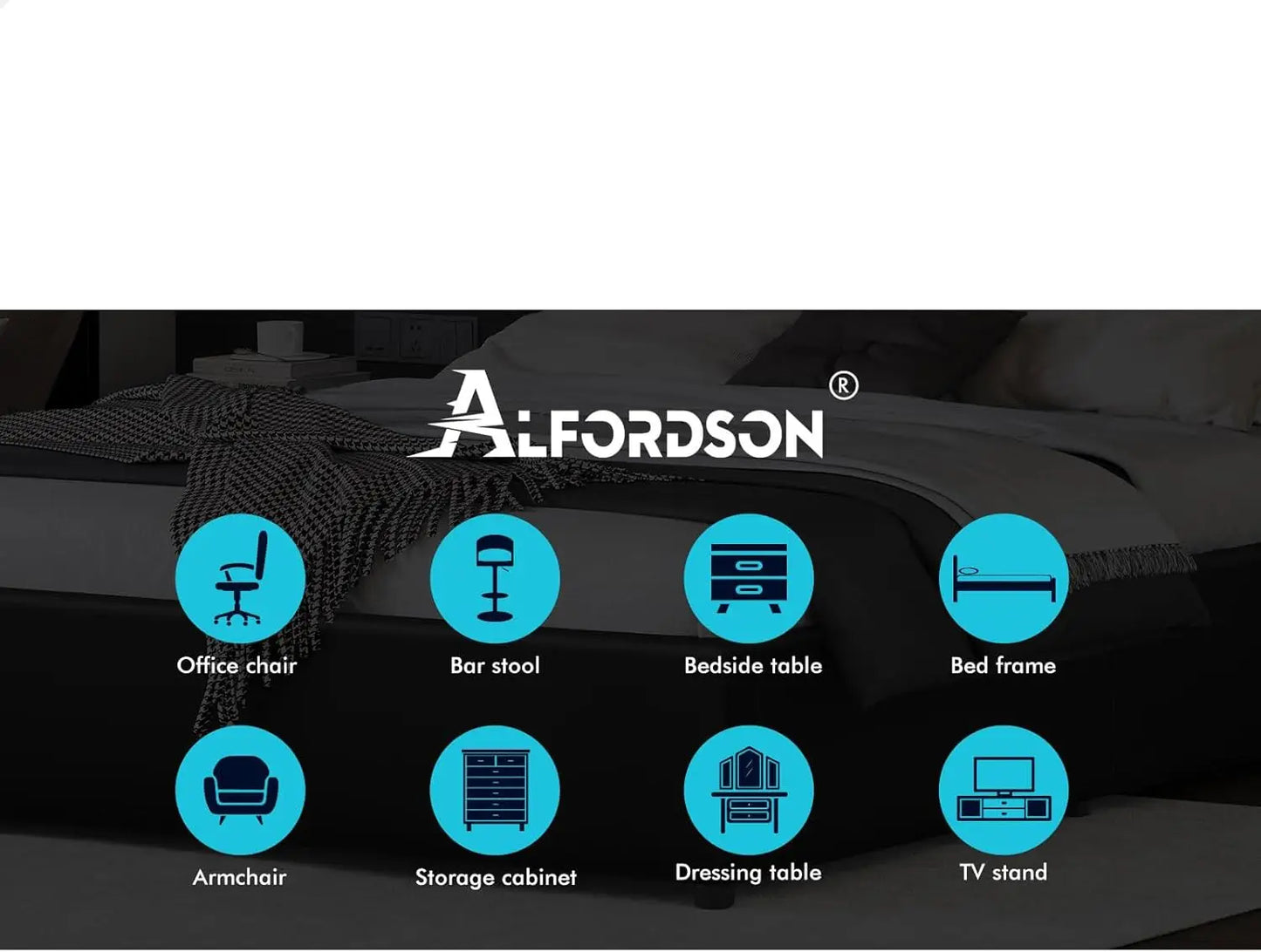 XMSJ Single Bed Frame 1600mm Gas Lift Storage - PU Leather Platform Base No Headboard - Deal Done