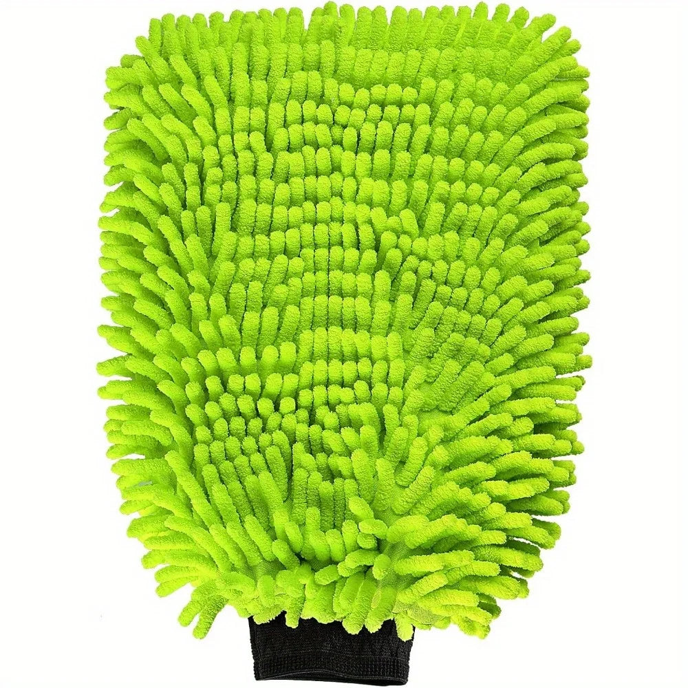 Microfiber Car Wash Gloves – Scratch-Free 1 & 2pc