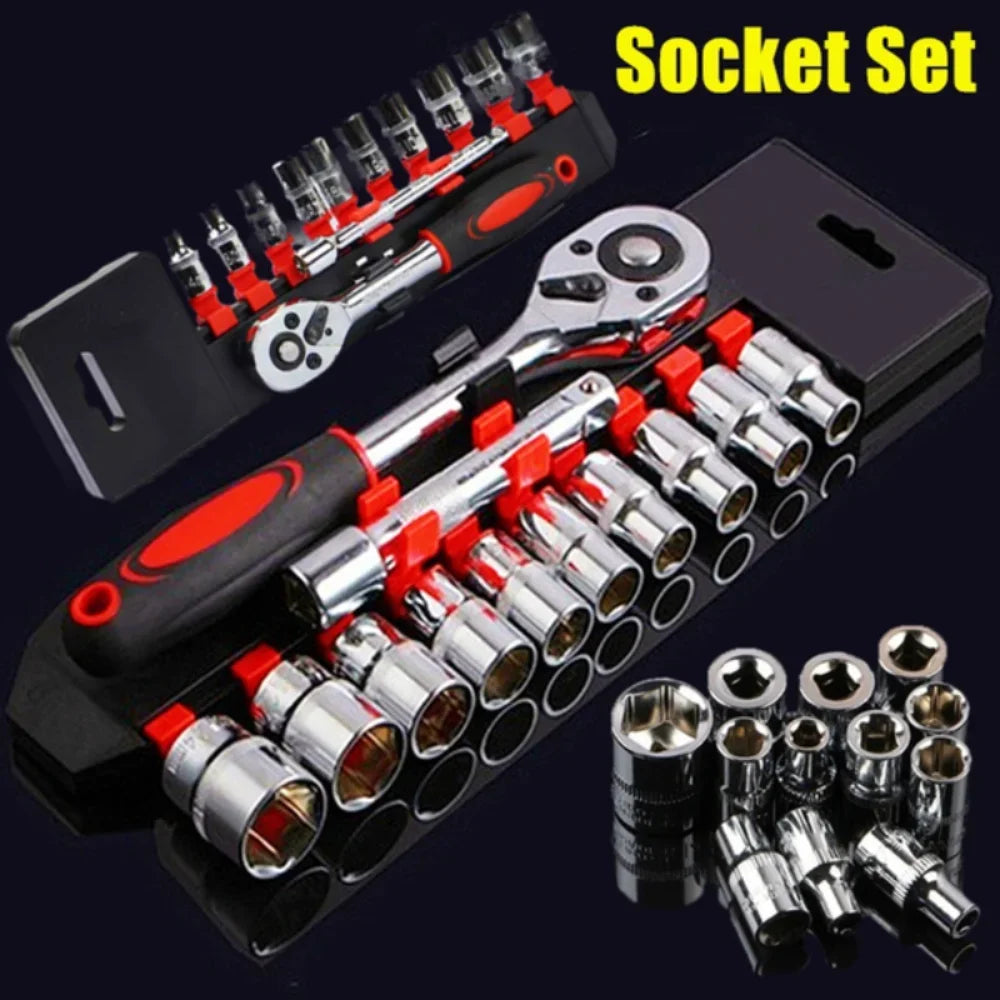 12pc Wrench & Socket Set – Car Bike Motorcycle Repair