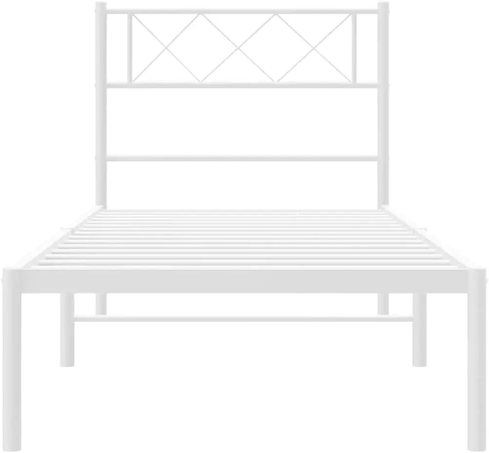 XMSJ Bed Frame with Headboard - Powder-Coated Steel Extra Storage Space - Deal Done