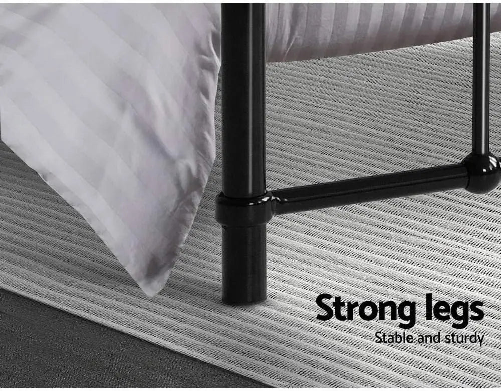 XMSJ Metal Platform Bed Frame Queen - Heavy Duty with Headboard 1600mm - Deal Done