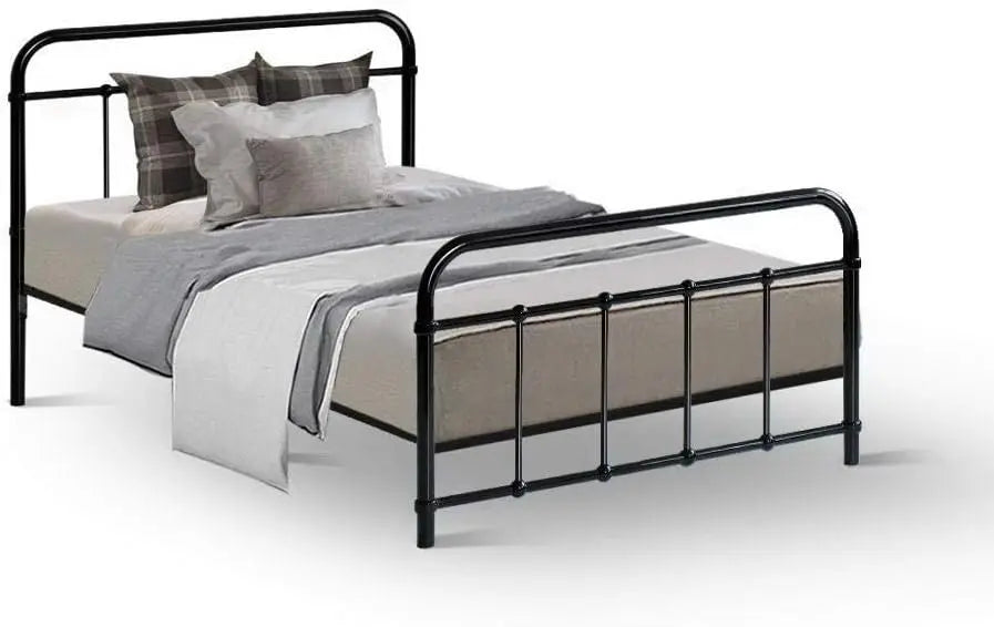 XMSJ Metal Platform Bed Frame Queen - Heavy Duty with Headboard 1600mm - Deal Done