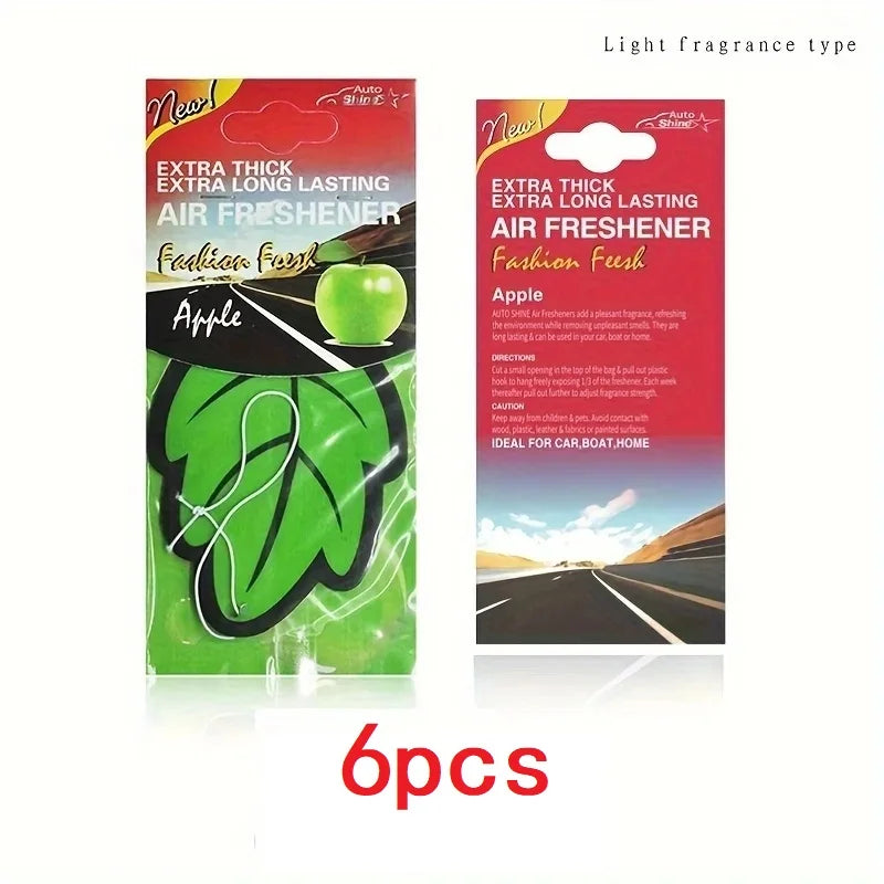 Hanging Car Air Freshener – Scented Leaf Shape (3–30 Pack)