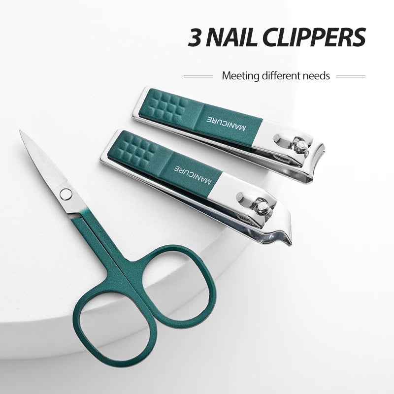 6-Piece Nail Clippers Set AZB Stainless Steel - Premium Manicure Tools for Men & Women - Deal Done